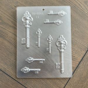 3 Chocolate Molds Skelton Keys